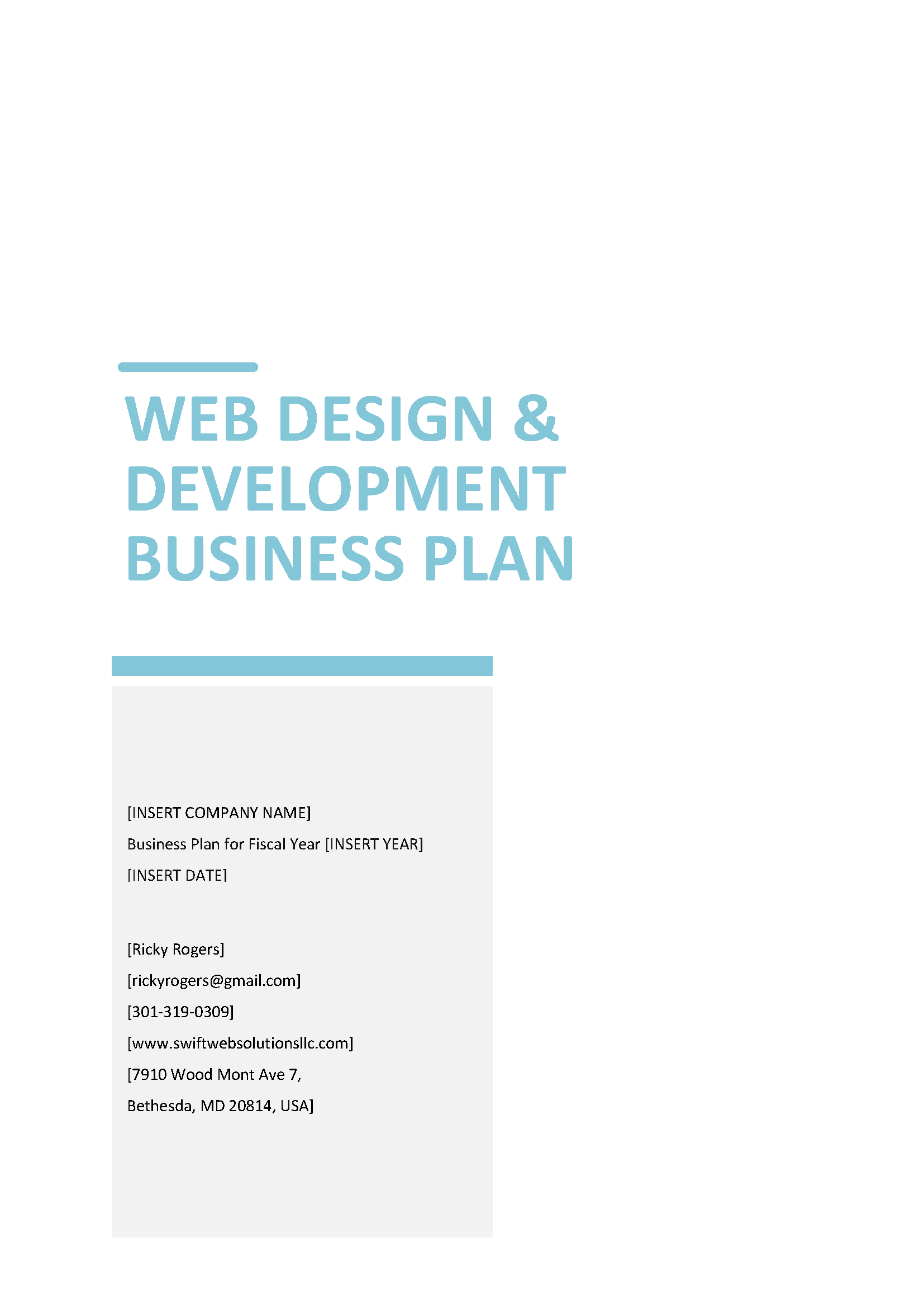 29 - Web Design & Development Business Plan Template